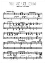 Téléchargez l'arrangement pour piano de la partition de There's no place like home en PDF